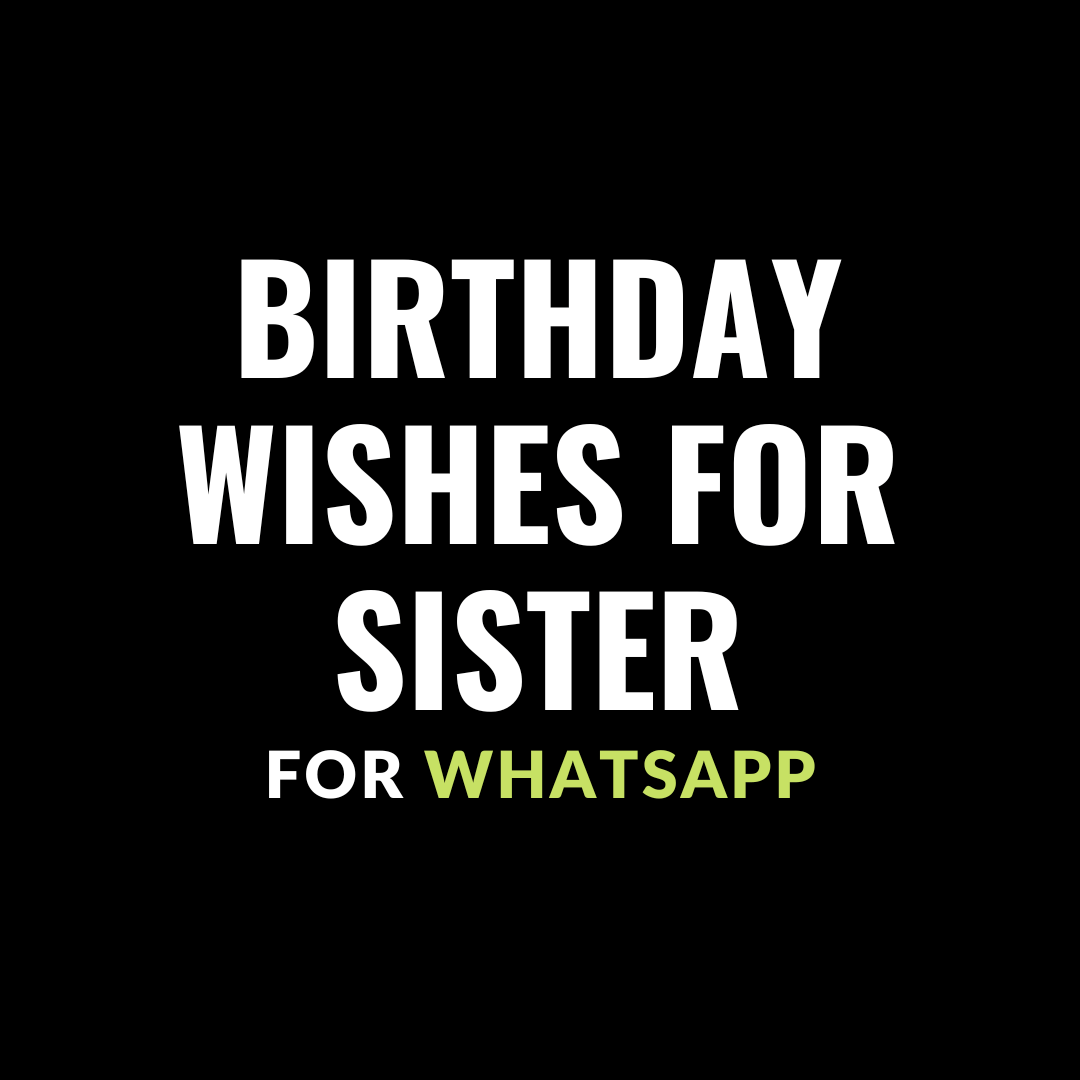 birthday wishes for sister